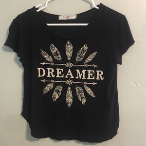 Black crop top. (Dreamer)